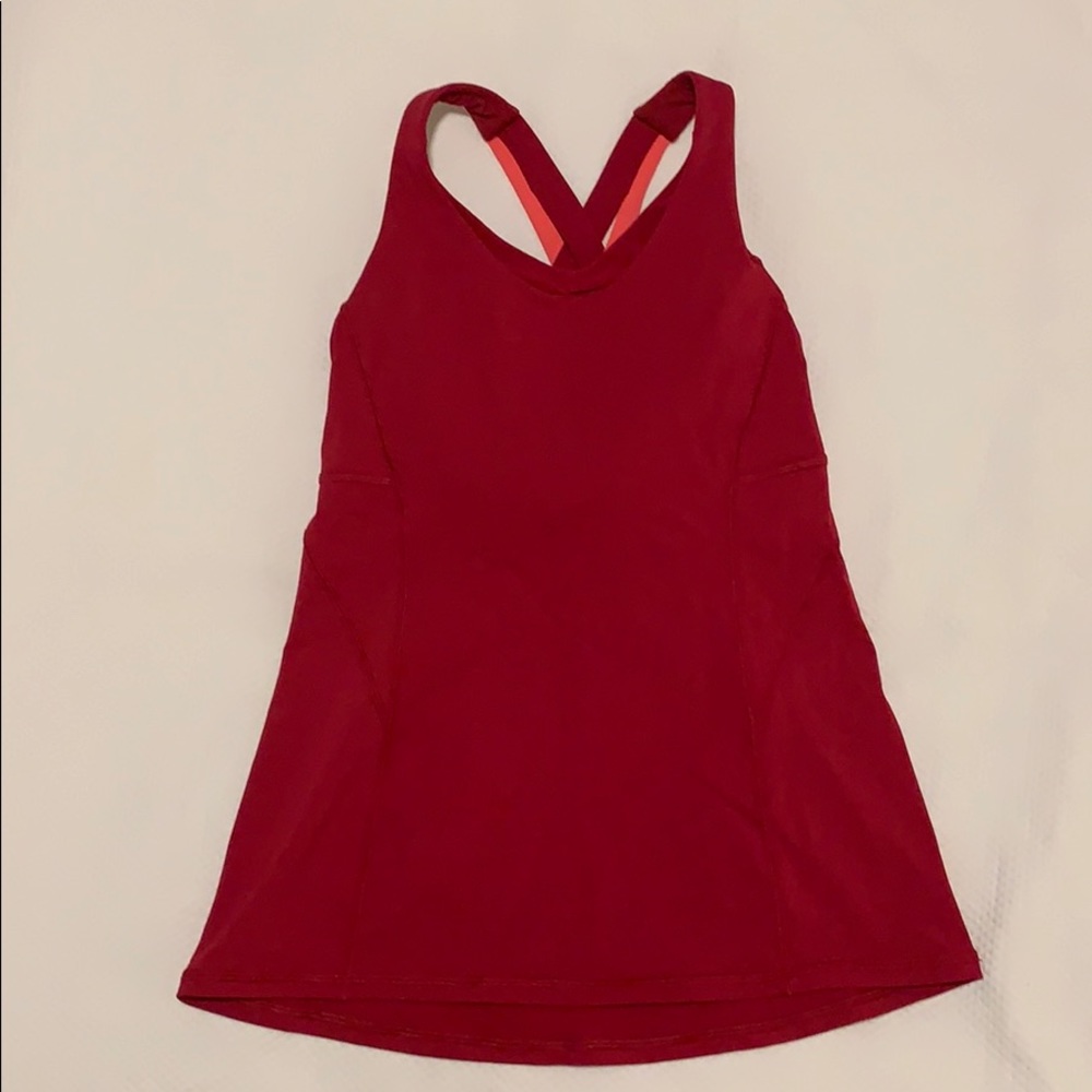 Lululemon running top, perfect condition. Size 4